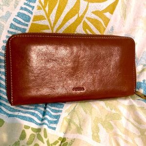 Fossil leather wallet